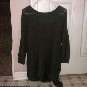 Express dark green oversized sweater
